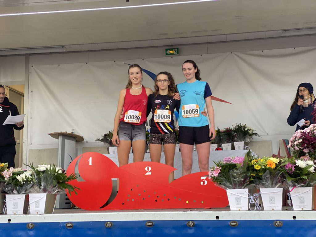 Coline Flavin sur le podium