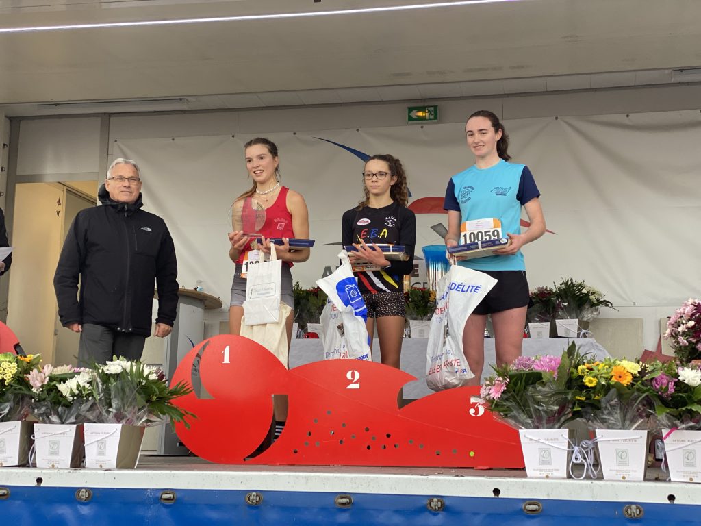 Coline Flavin sur le podium