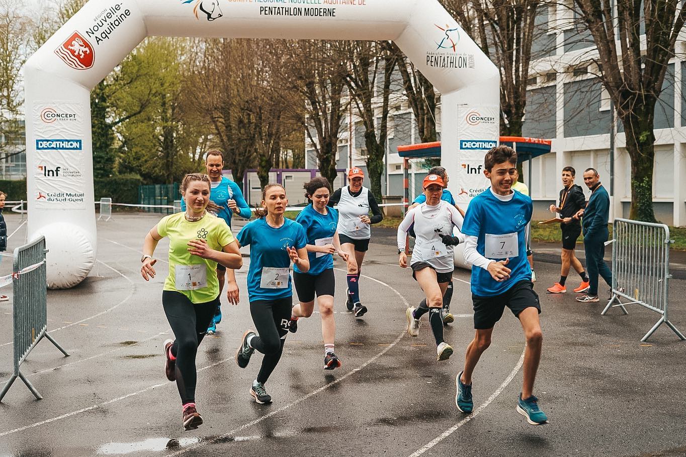 première édition du Laser Run de Pau