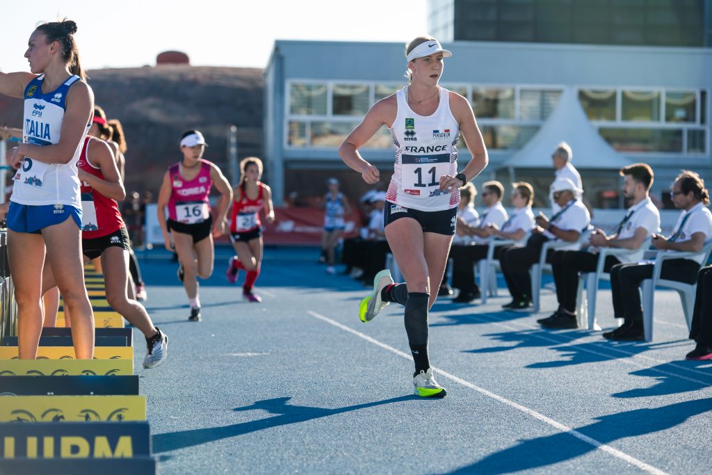 Coureur d'un laser run